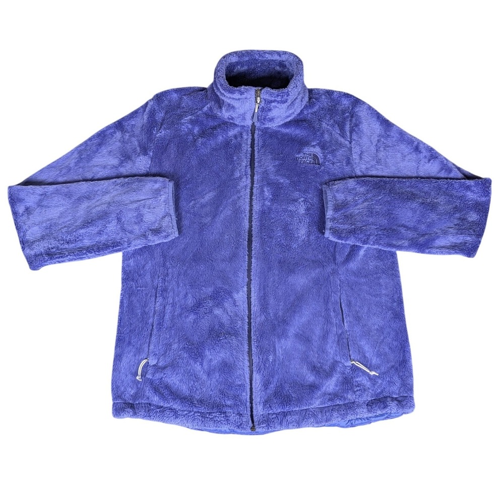 The North Face Osito Fleece Jacket Womens Medium Purple Full Zip Soft Excellent